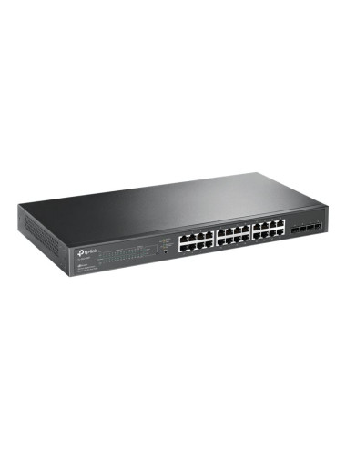 TP-LINK | JetStream 28-Port Gigabit Smart Switch | TL-SG2428P | Web Managed | Rackmountable | SFP ports quantity 4 | PoE+ ports 