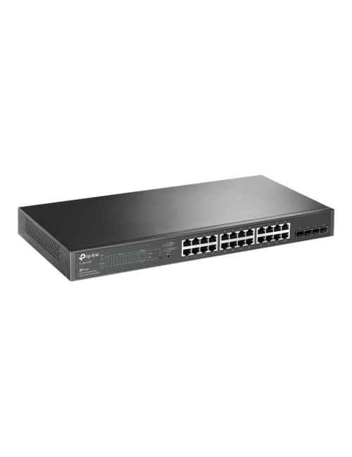 TP-LINK | JetStream 28-Port Gigabit Smart Switch | TL-SG2428P | Web Managed | Rackmountable | SFP ports quantity 4 | PoE+ ports 
