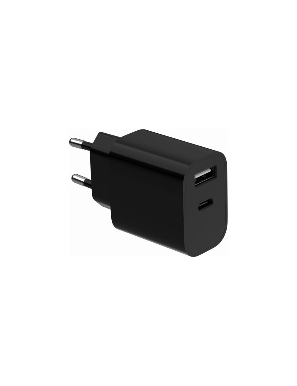Gembird 2-port universal USB charger (A+C), 2.4 A | TA-UC-2AC12-01-BK
