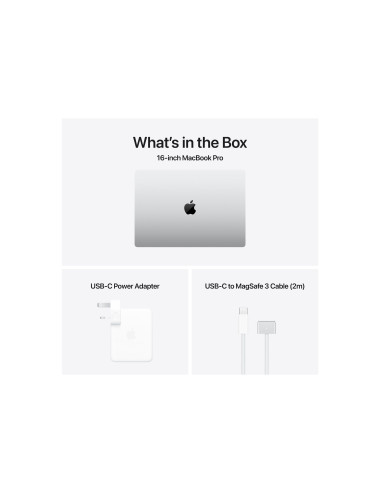 Apple MacBook | Pro | Silver | 16 " | 3456 x 2234 pixels | Apple M4 Pro | 24 GB | Solid-state drive capacity 512 GB | Apple M4 P