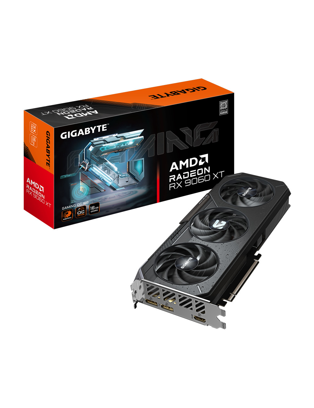 Gigabyte Radeon RX 9060 XT GAMING OC 16G | AMD | 16 GB | Radeon RX 9060 XT | GDDR6 | HDMI ports quantity 1 | PCI-E 5.0