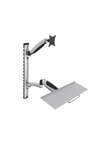 Digitus | Wall mount | Workstation | Adjustable Height, Tilt, Swivel | 27 " | Maximum weight (capacity) 6 kg | Silver