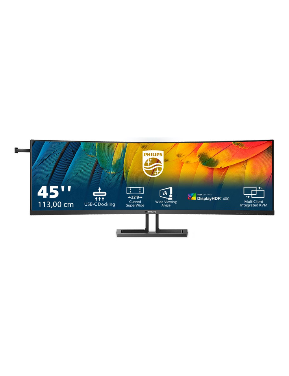 Philips | Curved Business Monitor | 45B1U6900C/00 | 44.5 " | VA | HDR | 32:9 | 75 Hz | 4 ms | 5120 x 1440 pixels | 450 cd/m | HD