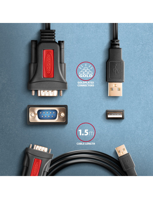 AXAGON USB - SERIAL Active Adapter | ADS-1PSN