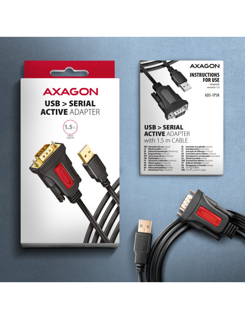 AXAGON USB - SERIAL Active Adapter | ADS-1PSN