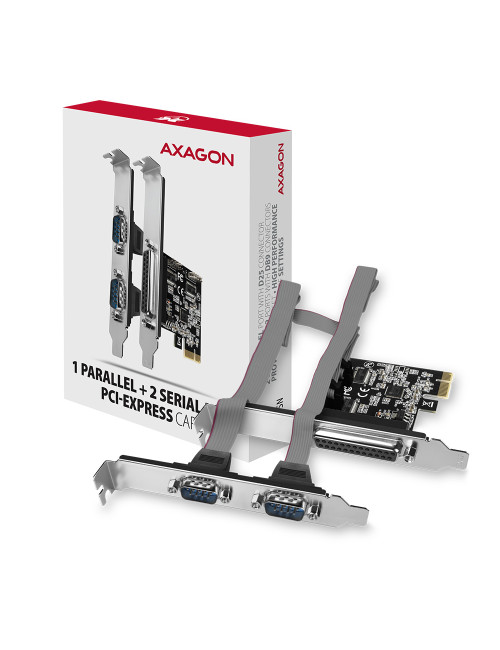 AXAGON PCI-Express card with one parallel and two serial ports 250 kbps | PCEA-PSN