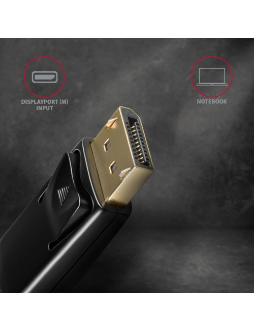 AXAGON | Active cable | DisplayPort to HDMI | 1.8 m