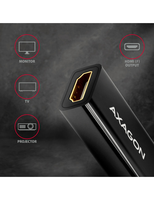 AXAGON | Active adapter | DisplayPort to HDMI | 0.15 m