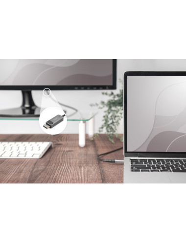 Digitus Bi-directional Adapter Cable | DB-300334-010-S | USB-C to DisplayPort