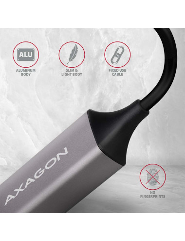 AXAGON ADE-TRC Compact aluminum USB-C 3.2 Gen 1 Gigabit Ethernet 10/100/1000Mbit adapter with automatic installation