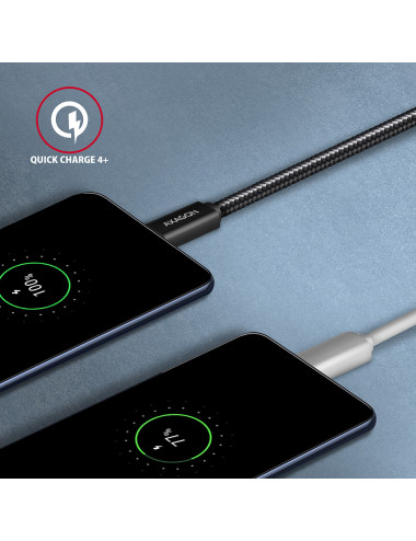 AXAGON Data and charging USB 2.0 cable, 1.5 m | BUCM32-CM15AB | USB-C to USB-C