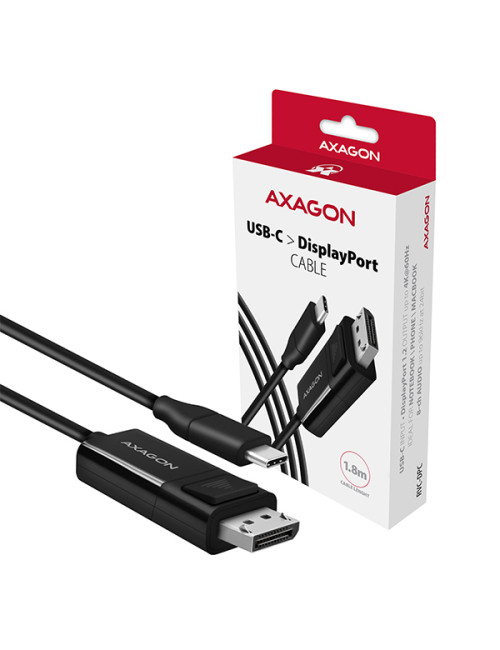 AXAGON Active cable | USB-C to DisplayPort | 1.8 m