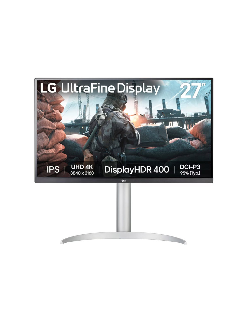 LG 27UP650K-W | 27 " | IPS | UHD | 16:9 | 60 Hz | 5 ms | 3840 x 2160 pixels | 400 cd/m | HDMI ports quantity 2