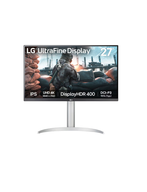 LG 27UP650K-W | 27 " | IPS | UHD | 16:9 | 60 Hz | 5 ms | 3840 x 2160 pixels | 400 cd/m | HDMI ports quantity 2