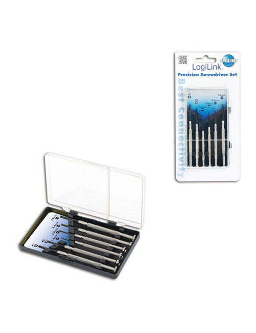 Logilink | Small Screwdriver Set, 6pcs | Incl. transport boxThe set includes1x slot driver 1.4 mm1x slot driver 2.0 mm1x slot dr