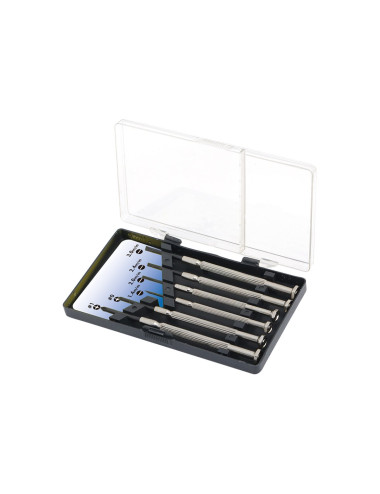 Logilink | Small Screwdriver Set, 6pcs | Incl. transport boxThe set includes1x slot driver 1.4 mm1x slot driver 2.0 mm1x slot dr