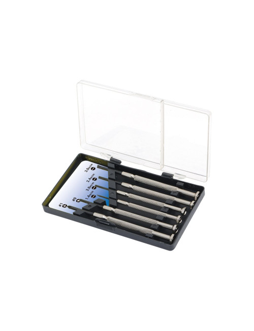 Logilink | Small Screwdriver Set, 6pcs | Incl. transport boxThe set includes1x slot driver 1.4 mm1x slot driver 2.0 mm1x slot dr