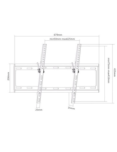 Sunne | Wall mount | 37-70-ET | Tilt | 37-70 " | Maximum weight (capacity) 35 kg | Black