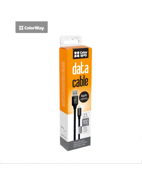 ColorWay | Data Cable | Apple Lightning | Charging cable | 2.1 A