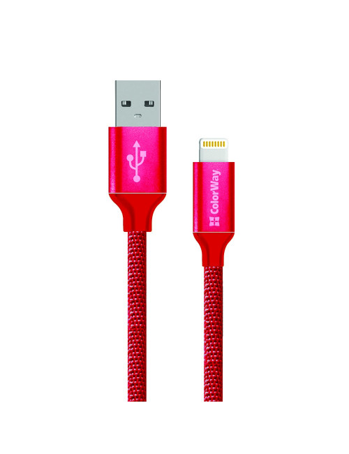 ColorWay | Data Cable | Apple Lightning | Charging cable | 2.1 A