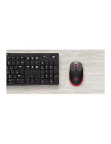 Logitech | Full size Mouse | M190 | Wireless | USB | Red