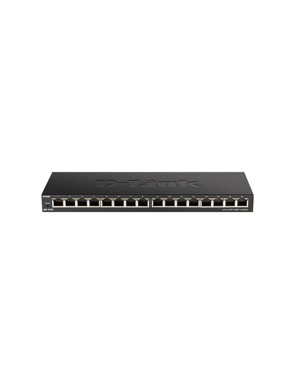 D-Link | 16-Port Gigabit Desktop Switch | DGS-1016S | Unmanaged | Desktop