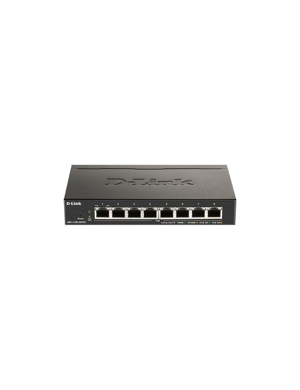 D-Link | 8-Port Gigabit PoE Smart Managed Switch | DGS-1100-08PV2 | Web managed | Desktop | Power supply type External