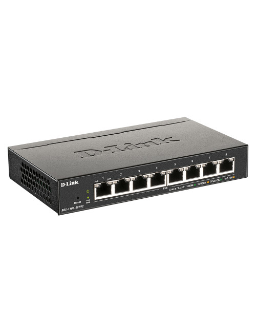 D-Link | 8-Port Gigabit PoE Smart Managed Switch | DGS-1100-08PV2 | Web managed | Desktop | Power supply type External