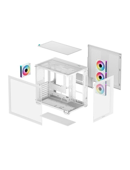 Deepcool CG530 4F WH | White | Mid Tower | Power supply included No