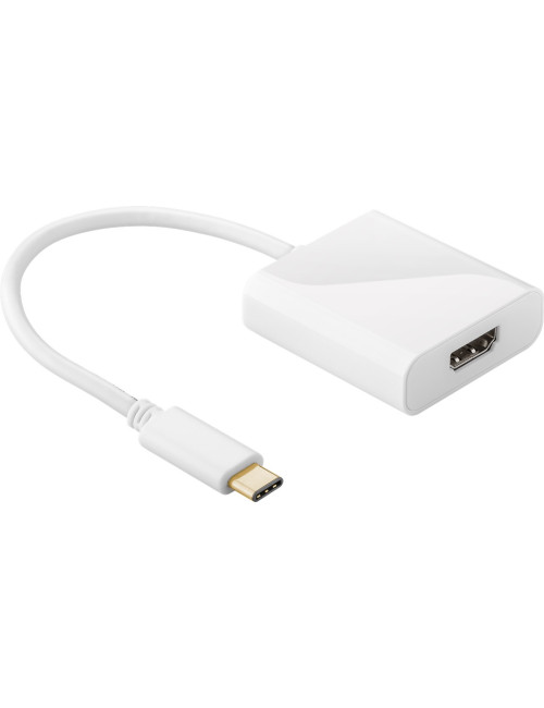 Goobay | USB-C HDMI adapter | 66259 | White | USB-C male | HDMI female (Type A) | 0.2 m