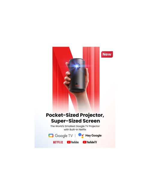 Anker Nebula Capsule 3 Mini Portable Laser Projector | Full HD (1920x1080) | 300 ANSI lumens | Black | Wi-Fi