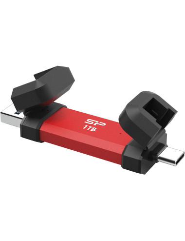 Silicon Power DS72 | 1000 GB | USB Type-A/USB Type-C 3.2 Gen 2 | Red