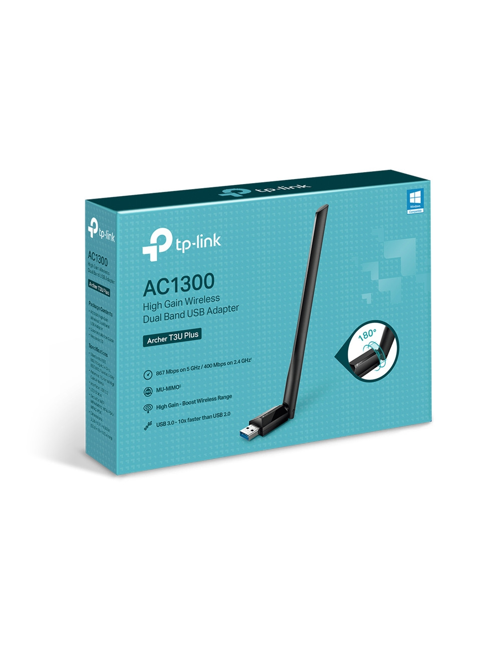 TP-LINK | Dual Band USB Adapter | Archer T3U Plus