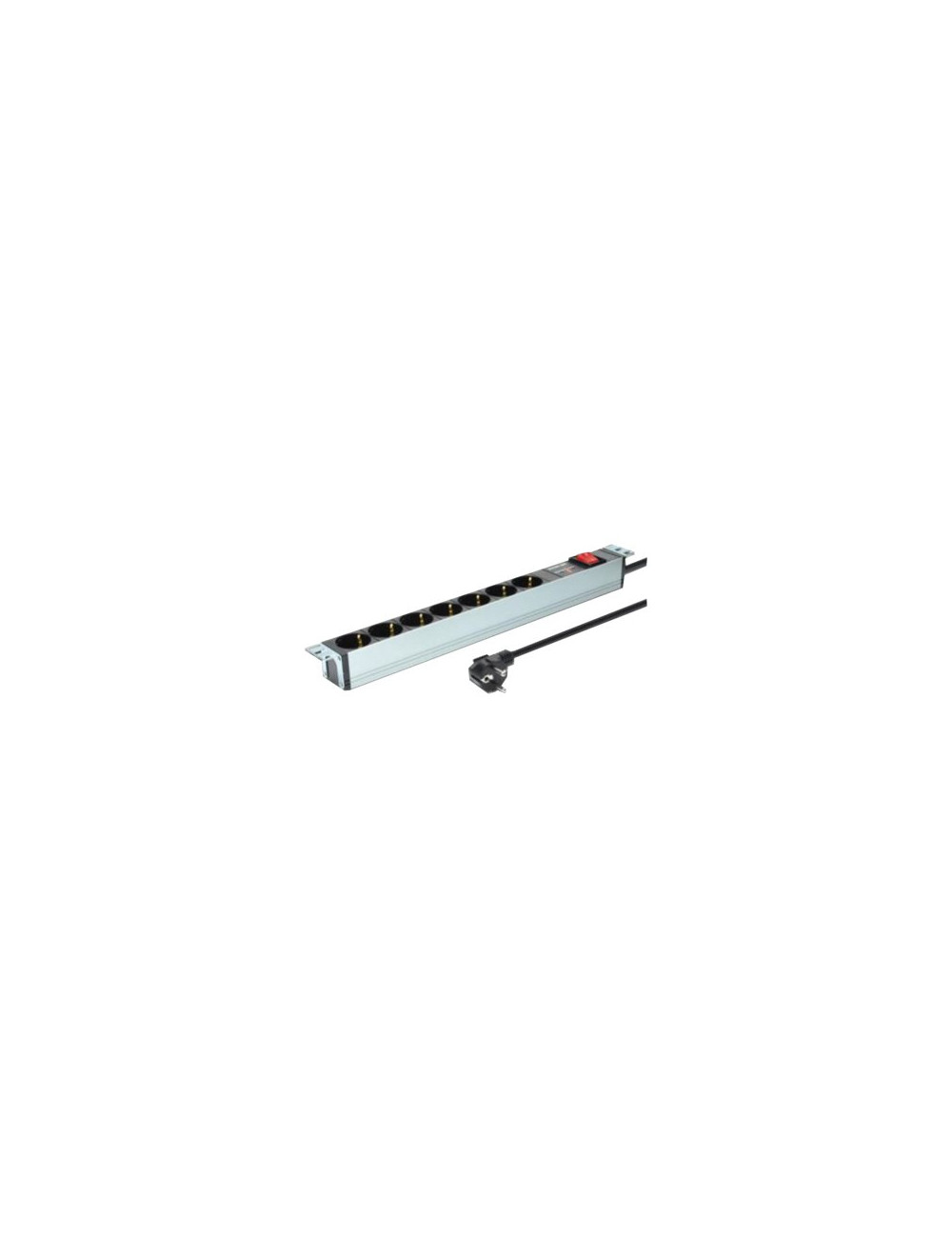 Digitus | 1U Aluminum PDU, rackmountable, 7x safety outlet 16A Plug, 250VAC 50/60Hz, switch, surge protection | DN-95407