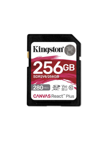 Kingston | Canvas React Plus | 256 GB | SD | Flash memory class 10