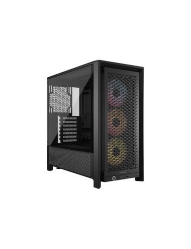 Corsair PC Case | Frame 4000D RS ARGB Modular | Black | Mid-Tower | Power supply included No