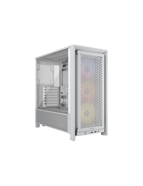 Corsair PC Case | Frame 4000D RS ARGB Modular | White | Mid-Tower | Power supply included No