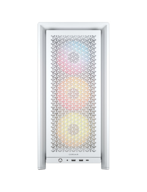 Corsair PC Case | Frame 4000D RS ARGB Modular | White | Mid-Tower | Power supply included No