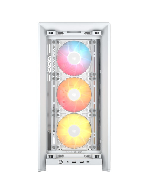 Corsair PC Case | Frame 4000D RS ARGB Modular | White | Mid-Tower | Power supply included No