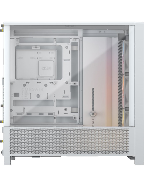 Corsair PC Case | Frame 4000D RS ARGB Modular | White | Mid-Tower | Power supply included No