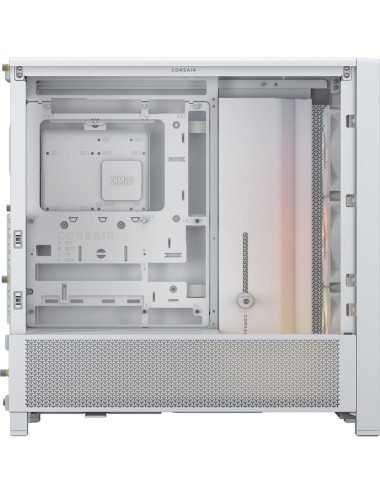 Corsair PC Case | Frame 4000D RS ARGB Modular | White | Mid-Tower | Power supply included No