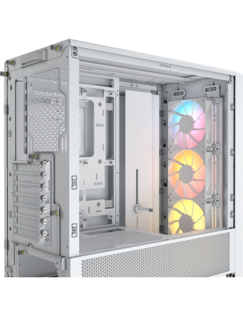 Corsair PC Case | Frame 4000D RS ARGB Modular | White | Mid-Tower | Power supply included No