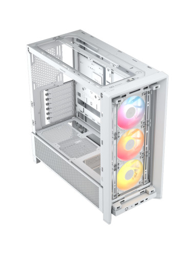 Corsair PC Case | Frame 4000D RS ARGB Modular | White | Mid-Tower | Power supply included No