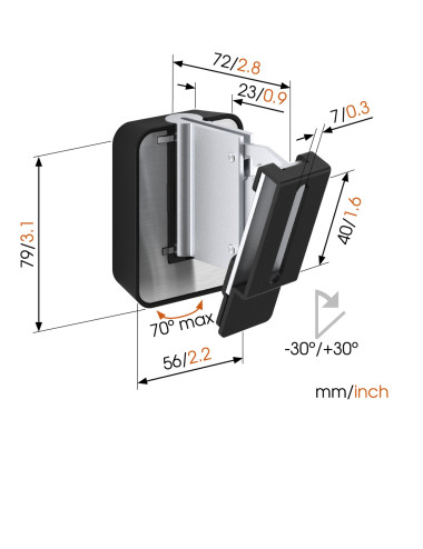 Vogels | Loundspeaker Mount | Turn, Tilt | Maximum weight (capacity) 5 kg | Black