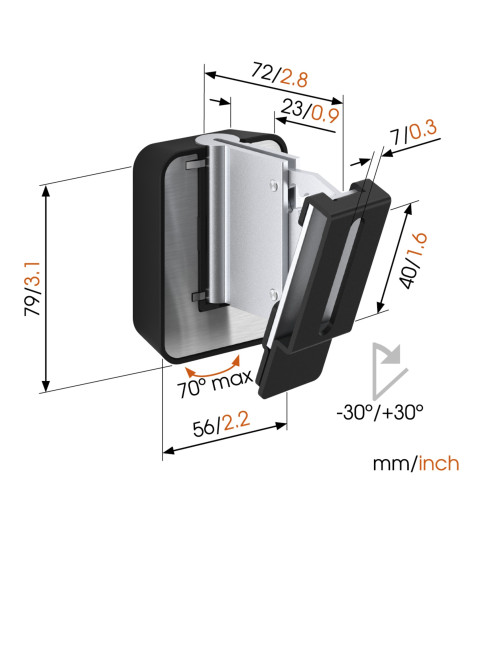 Vogels | Loundspeaker Mount | Turn, Tilt | Maximum weight (capacity) 5 kg | Black
