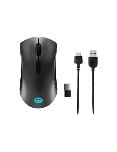 Lenovo | Wireless Gaming Mouse | Legion M600 | Optical Mouse | 2.4 GHz, Bluetooth or Wired by USB 2.0 | Black | 1 year(s)