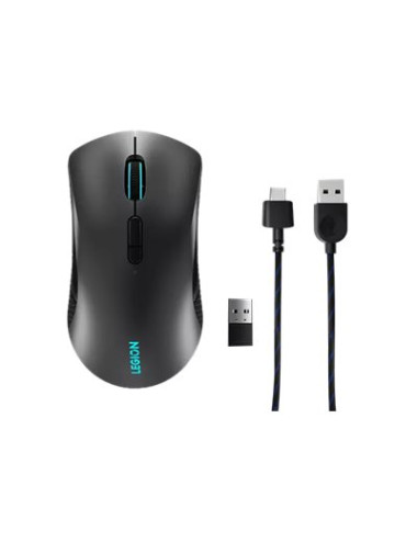 Lenovo | Wireless Gaming Mouse | Legion M600 | Optical Mouse | 2.4 GHz, Bluetooth or Wired by USB 2.0 | Black | 1 year(s)