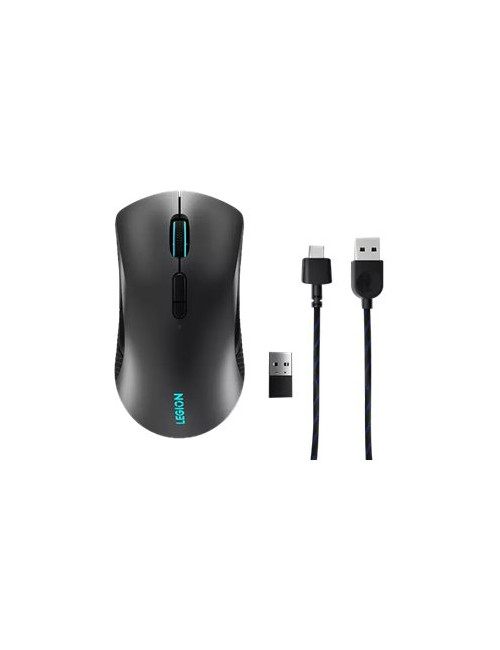 Lenovo | Wireless Gaming Mouse | Legion M600 | Optical Mouse | 2.4 GHz, Bluetooth or Wired by USB 2.0 | Black | 1 year(s)