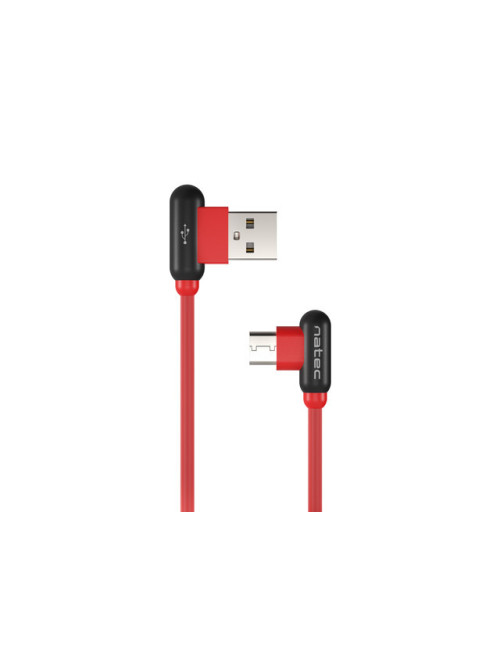 Natec Prati, Angled USB Type C to Type A Cable 1m, Red | Natec | Angled USB Type C to USB Type A | Prati | USB Type C | USB Type
