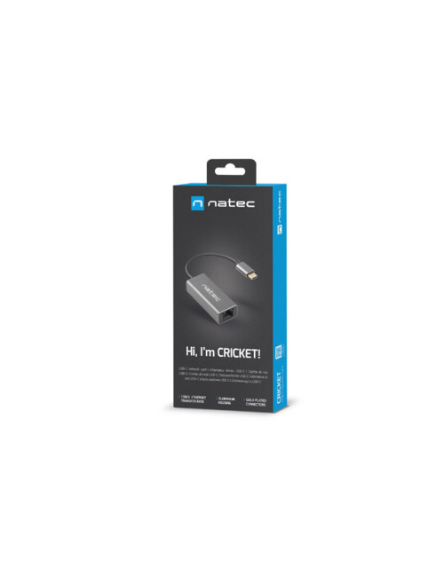 Natec | Ethernet Adapter Network Card | NNC-1925 Cricket USB 3.1
